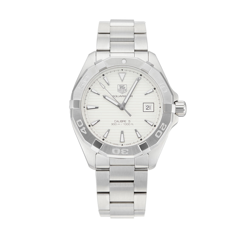 Tag Heuer Aquaracer White Dial Watch for Men - WAY2111.BA0928 Buy Now By Tag Heuer