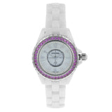Chanel J12 Quartz Diamonds Mother of Pearl White Dial White Steel Strap Watch for Women - J12 H3243