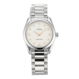 Shop Omega Seamaster Aqua Terra Quartz Diamond Silver Dial Silver Steel Strap Watch for Women - 220.10.28.60.54.001 in USA