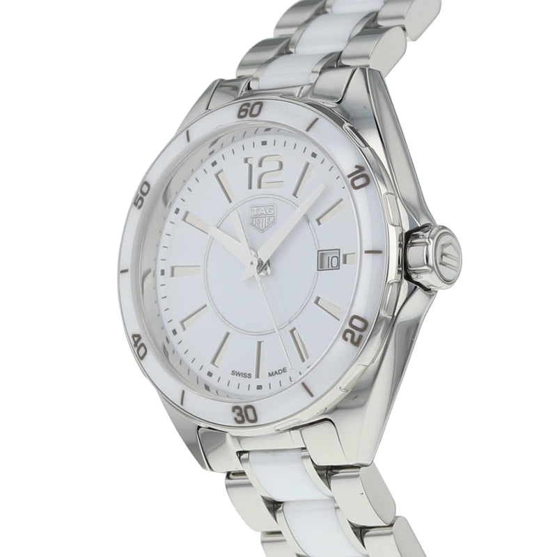 Shop Tag Heuer Formula 1 Quartz White Dial Two Tone Steel Strap Watch for Women - WBJ141AC.BA0974 in USA