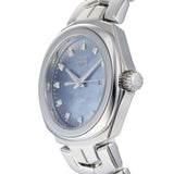 Shop Tag Heuer Link Quartz Diamonds Blue Mother of Pearl Dial Silver Steel Strap Watch for Women - WBC1313.BA0600 in USA