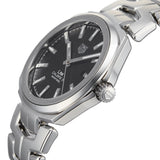 Shop Tag Heuer Link Quartz Black Dial Silver Steel Strap Watch for Women - WBC2110.BA0603 in USA