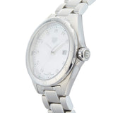 Shop Tag Heuer Formula 1 Diamonds Mother Of Pearl White Dial Silver Steel Strap Watch for Women - WBJ1419.BA0664 in USA