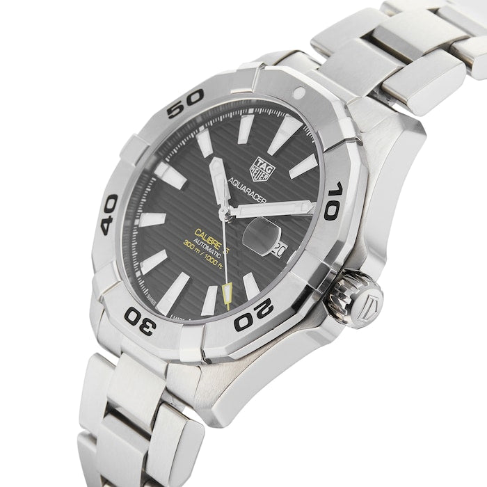 Shop Tag Heuer Aquaracer Black Dial Watch for Men - WAY2010.BA0927 in USA
