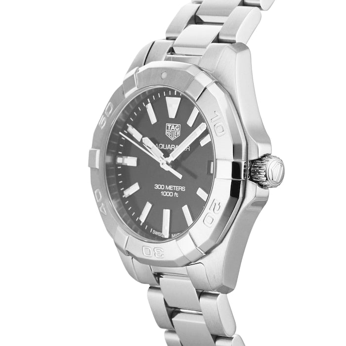 Shop Tag Heuer Aquaracer Black Dial Silver Steel Strap Watch for Women - WBD1310.BA0740 in USA