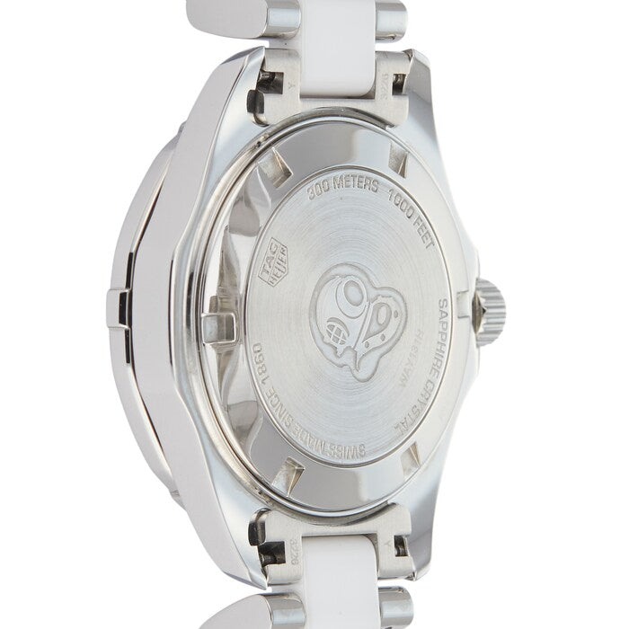 Shop Tag Heuer Aquaracer Diamonds White Dial Two Tone Steel Strap Watch for Women - WAY131H.BA0914 in USA