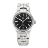 Shop Tag Heuer Link Quartz Black Dial Silver Steel Strap Watch for Women - WBC2110.BA0603 in USA