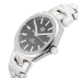 Shop Tag Heuer Link Quartz Black Dial Silver Steel Strap Watch for Women - WBC2110.BA0603 in USA