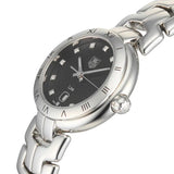 Shop Tag Heuer Link Quartz Diamonds Black Dial Silver Steel Strap Watch for Women - WAT1410.BA0954 in USA