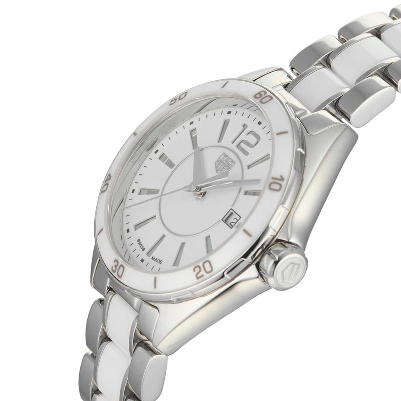 Shop Tag Heuer Formula 1 Quartz White Dial Two Tone Steel Strap Watch for Women - WBJ141AC.BA0974 in USA