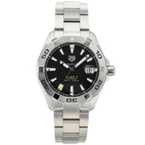 Shop Tag Heuer Aquaracer Automatic Caliber 5 Black Dial Silver Steel Strap Watch for Men - WBD2110.BA0928 in USA