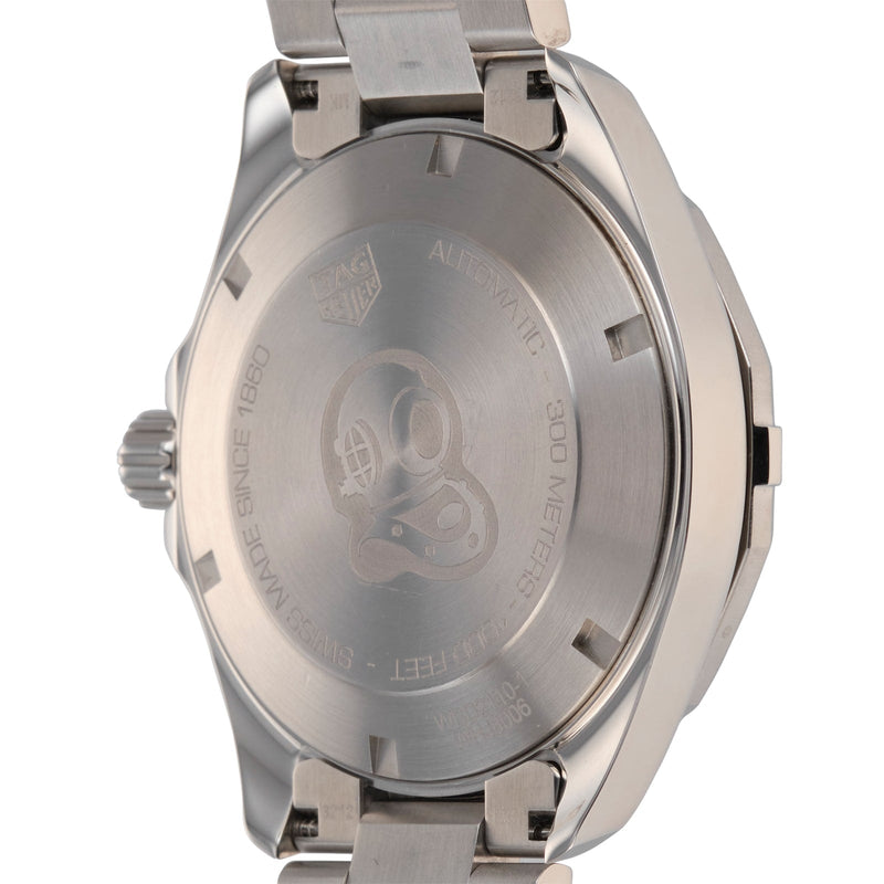 Shop Tag Heuer Aquaracer Automatic Caliber 5 Black Dial Silver Steel Strap Watch for Men - WBD2110.BA0928 in USA