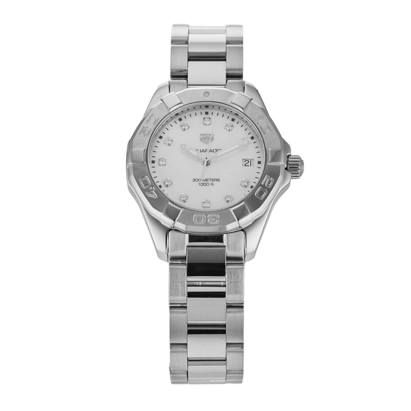 Tag Heuer Aquaracer Diamonds Mother of Pearl Dial Silver Steel Strap Watch for Women - WBD131B.BA0748 Buy Now By Tag Heuer