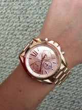Michael Kors Bradshaw Rose Gold Dial Rose Gold Steel Strap Watch for Women - MK5503 Buy Now By Michael Kors