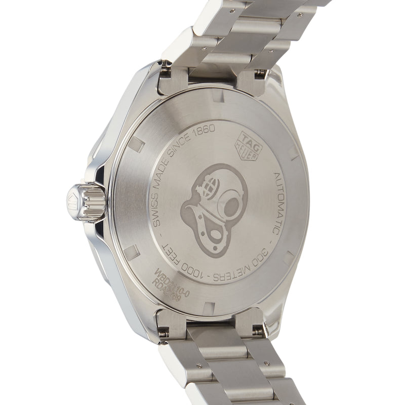 Shop Tag Heuer Aquaracer Automatic Caliber 5 Black Dial Silver Steel Strap Watch for Men - WBD2110.BA0928 in USA