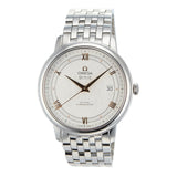 Shop Omega De Ville Prestige Co Axial Silver Dial Silver Steel Strap Watch for Men - 424.10.40.20.02.004 in USA