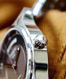 Tissot T Classic T One Automatic Grey Dial Silver Steel Strap Watch For Men - T038.430.11.067.00