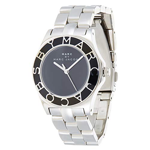 Shop Marc Jacobs Blade Black Dial Silver Steel Strap Watch for Women - MBM3058 in USA