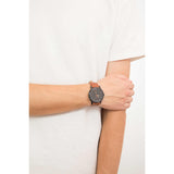 Fossil The Minimalist Black Dial Brown Leather Strap Watch for Men - FS5305