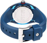 Shop Gucci Sync Quartz Blue Dial Blue Rubber Strap Watch For Men - YA137304 in USA