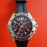 Shop Tommy Hilfiger Sport Multifunction Black Dial Black Rubber Strap Watch for Men - 1791143 in USA