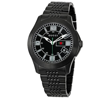 Gucci G Timeless Black Dial Black Steel Strap Watch For Men - YA126202 Buy Now By Gucci