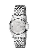 Gucci G Timeless Silver Dial Silver Steel Strap Watch For Women - YA126501 Buy Now By Gucci