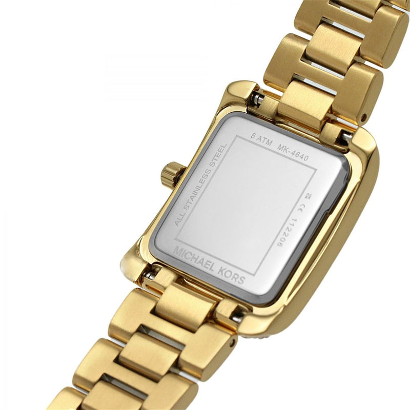 Michael Kors Emery Three-Hand Crystals Silver Dial Gold Steel Strap Watch for Women - MK4640 Buy Now By Michael Kors