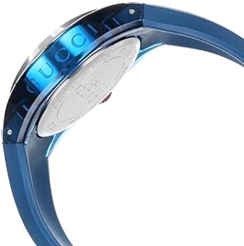Shop Gucci Sync Quartz Blue Dial Blue Rubber Strap Watch For Men - YA137304 in USA