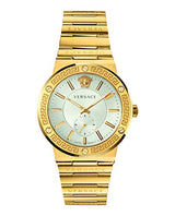 Versace Greca Silver Dial Gold Steel Strap Watch for Men - VEVI00520 Buy Now By Versace