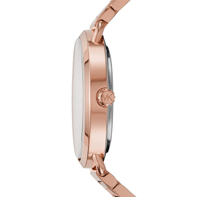 Michael Kors Portia Rose Gold Dial Rose Gold Steel Strap Watch for Women - MK3640 Buy Now By Michael Kors