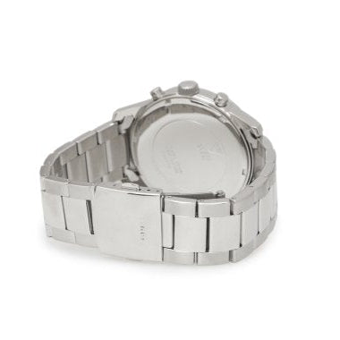 Guess Atlas Chronograph Silver Dial Silver Steel Strap Watch For Men - W0668G7 Buy Now By Guess