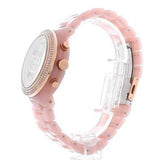 Michael Kors Runway Chronograph White Dial Pink Steel Strap Watch for Women - MK7424 Buy Now By Michael Kors