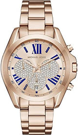 Michael Kors Bradshaw Chronograph Rose Gold Dial Rose Gold Steel Strap Watch For Women - MK6321 Buy Now By Michael Kors