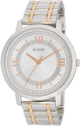 Guess Montauk Silver Dial Two Tone Steel Strap Watch For Women - W0933L6 Buy Now By Guess