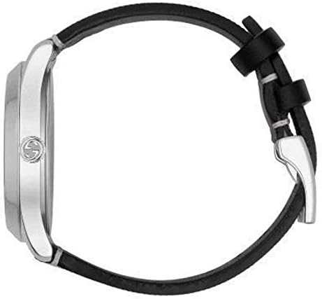 Shop Gucci G Timeless Quartz Grey Dial Grey Leather Strap Watch For Men - YA1264058 in USA