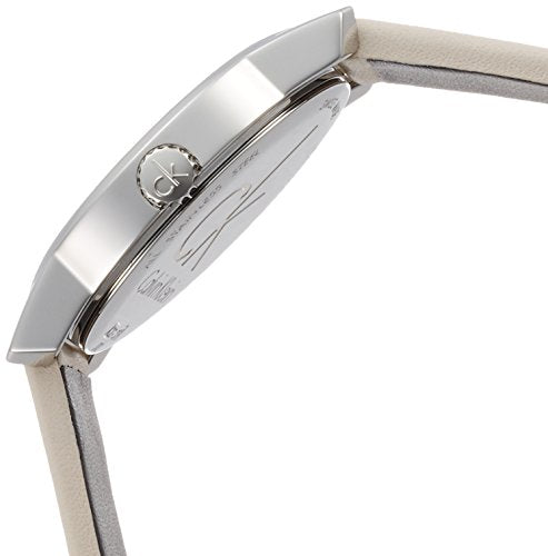 Calvin Klein City White Dial White Leather Strap Watch for Women - K2G231XH Buy Now By Calvin Klein