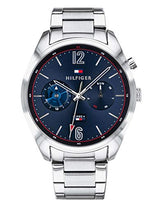 Tommy Hilfiger Deacan Blue Dial Silver Steel Strap Watch for Men - 1791551 Buy Now By Tommy Hilfiger