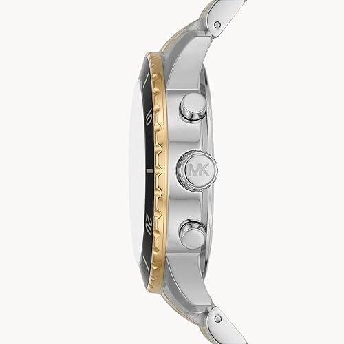 Michael Kors Cunningham Chronograph Black Dial Two Tone Steel Strap Watch For Men - MK8964 Buy Now By Michael Kors