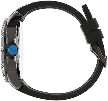 Shop Tommy Hilfiger Sport Multifunction Black Dial Black Rubber Strap Watch for Men - 1790983 in USA