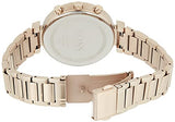 Hugo Boss Flawless Chronograph Silver Dial Rose Gold Steel Strap Watch for Women -1502531