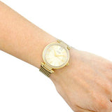 Shop Guess Soho Champagne Dial Stainless Steel Mesh Bracelet Watch For Women - W0638L2 in USA