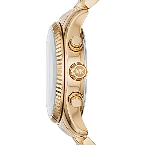 Michael Kors Lexington Chronograph Blue Dial Gold Steel Strap Watch For Women - MK6206 Buy Now By Michael Kors