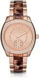 Michael Kors Bryn Rose Gold Dial Two Tone Steel Strap Watch For Women - MK6276