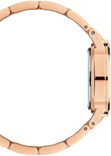 Daniel Wellington Iconic Link Analog Black Dial Rose Gold Steel Strap Watch For Women - DW00100214 Buy Now By Daniel Wellington
