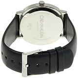 Calvin Klein Posh Silver Dial Black Leather Strap Watch for Men - K8Q311C6 Buy Now By Calvin Klein