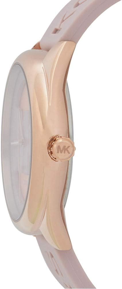 Michael Kors Janelle Three Hand Rose Gold Dial Pink Rubber Strap Watch For Women - MK7139 Buy Now By Michael Kors