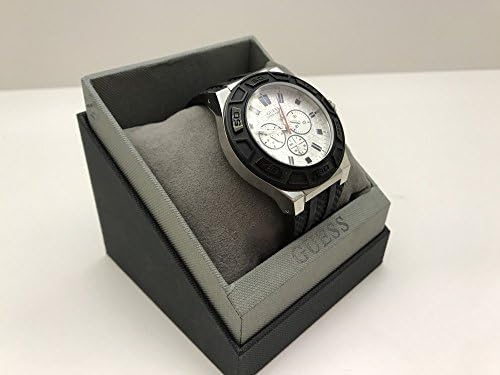 Guess Force Analog Quartz White Dial Black Rubber Strap Watch For Men - W0674G3 Buy Now By Guess