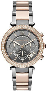 Michael Kors Parker Chronograph Grey Dial Two Tone Steel Strap Watch For Women - MK6440 Buy Now By Michael Kors