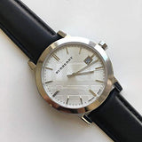 Burberry The City White Dial Black Leather Strap Watch for Men - BU9008 Buy Now By Burberry